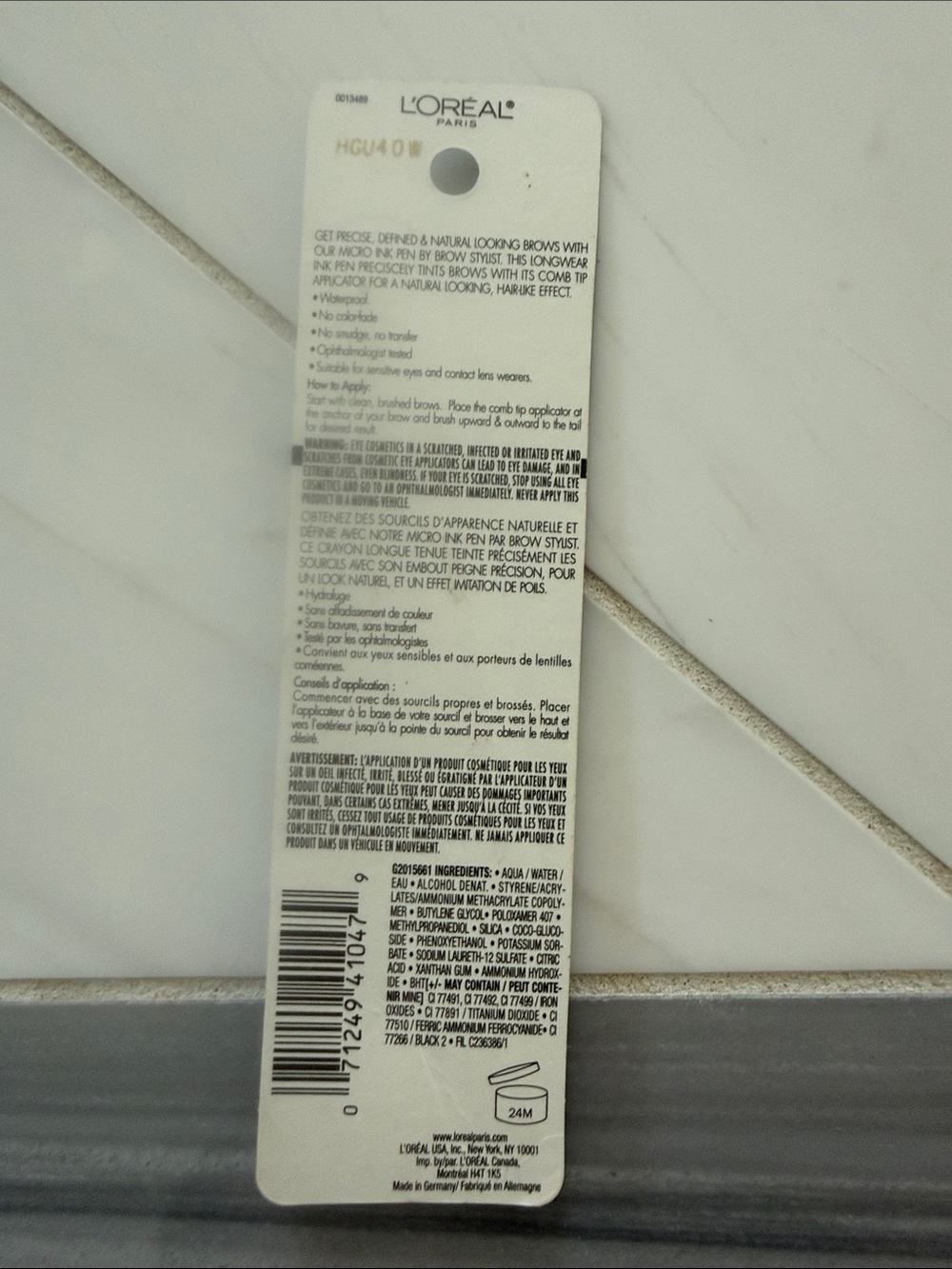 L'Oreal Micro Ink Brow Stylist Pen - Brunette - Picture 2 of 2
